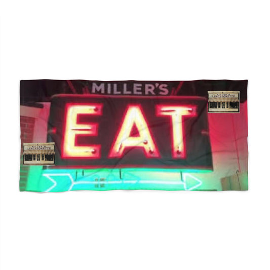 EAT Miller’s Luncheonette Beach Towel