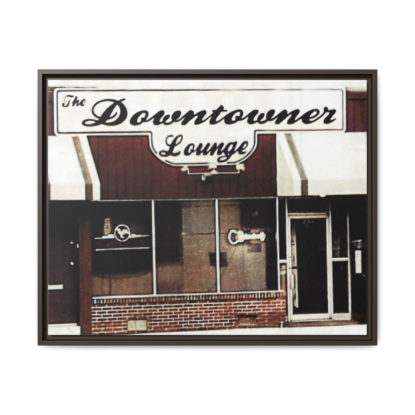 DownTowner Lounge Matte Canvas, Framed (Multi-color)