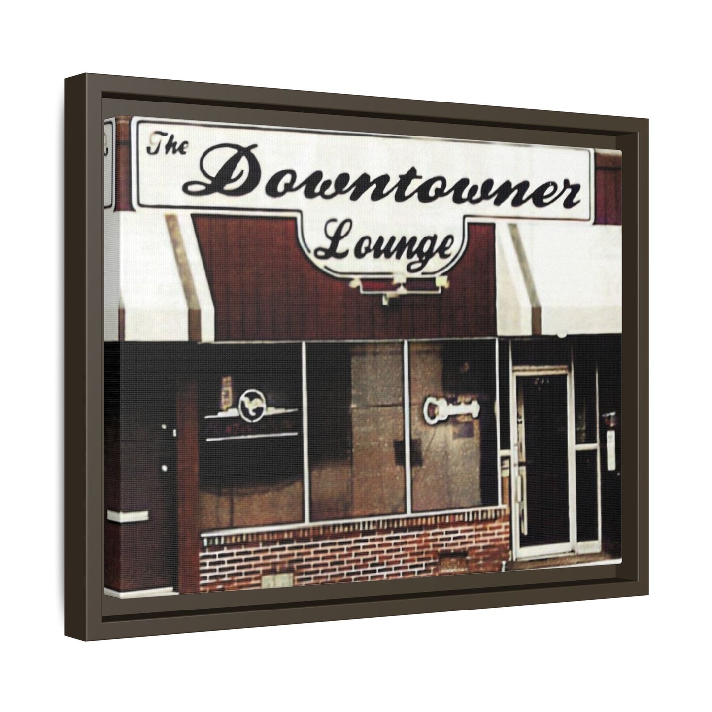 DownTowner Lounge Matte Canvas, Framed (Multi-color)