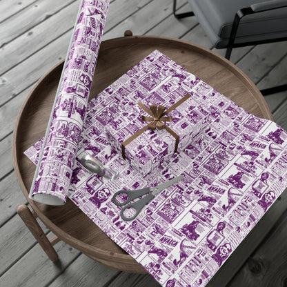 FINDLAY CINEMAS colorway Eggplant Gift Wrap