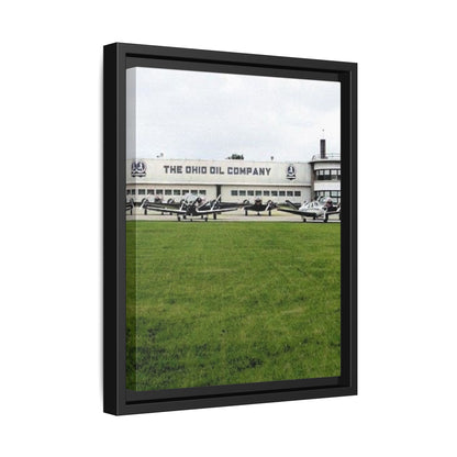 Findlay Airport Vintage Framed Canvas Art - The Ohio Oil Company