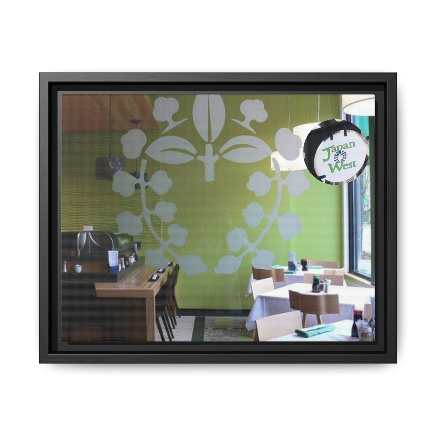 Japan West Findlay O. Modern Botanical Canvas Art - Framed Wall Decor for Dining Spaces