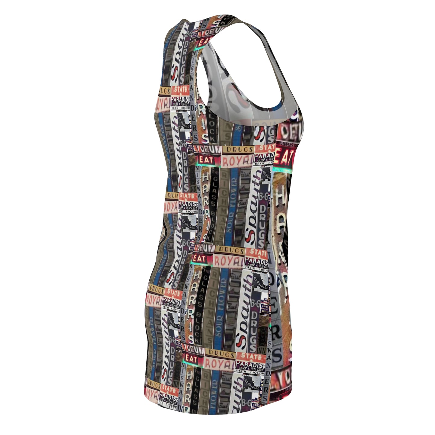 Findlay Business Signs Women's Cut & Sew Racerback Dress (AOP)