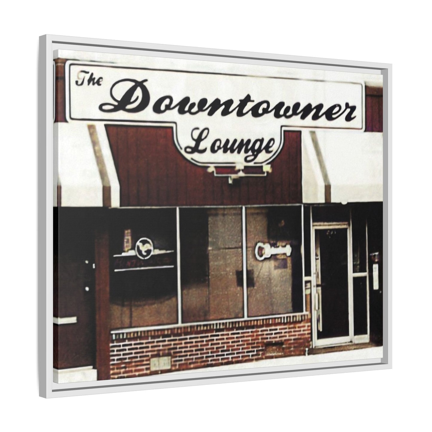 DownTowner Lounge Matte Canvas, Framed (Multi-color)