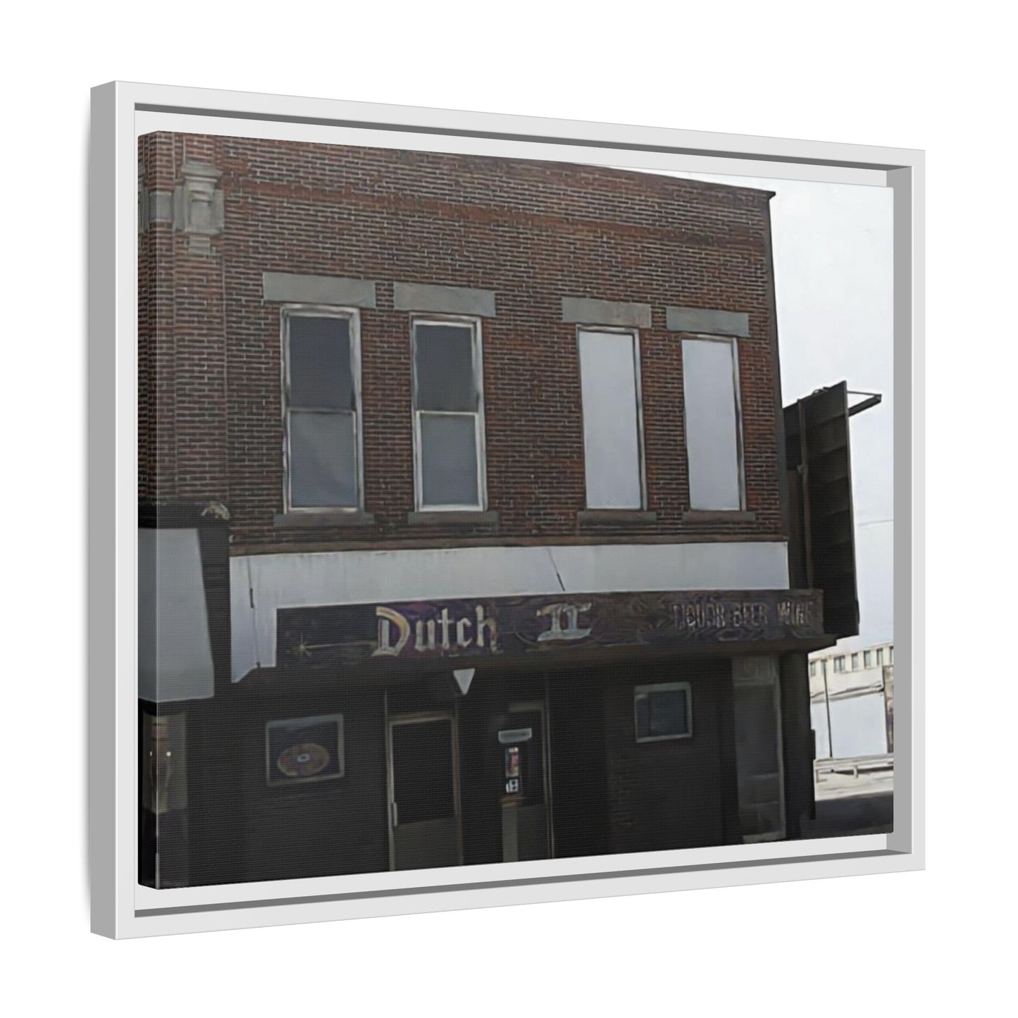 Dutch II Vintage Dutch Bar Framed Canvas Print - Retro Wall Art