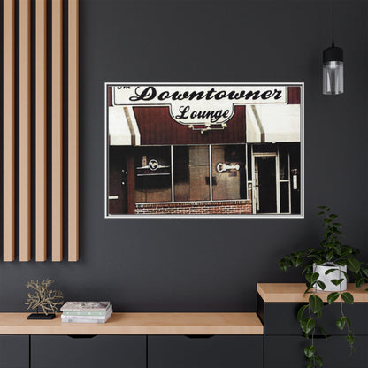 DownTowner Lounge Matte Canvas, Framed (Multi-color)