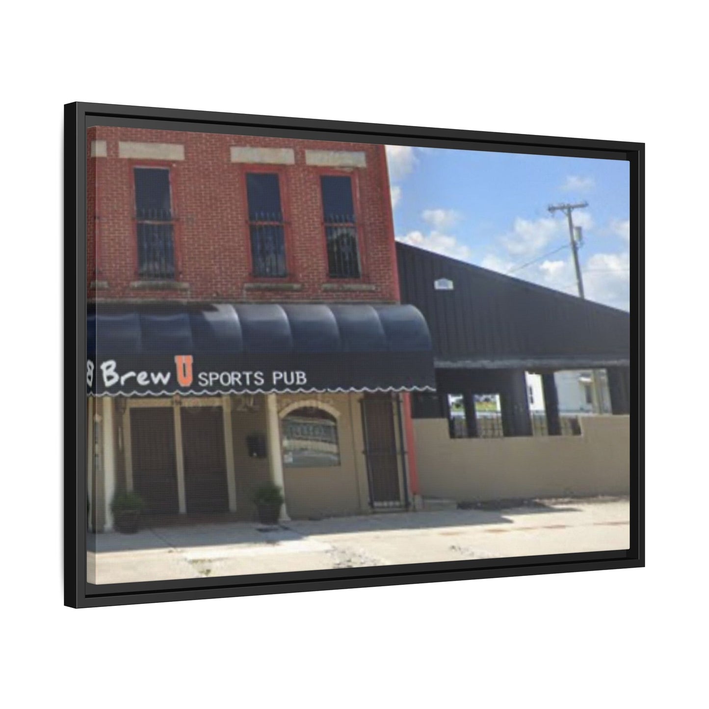 Brew U Framed Matte Canvas Wall Art - Brew Pub Sports Theme