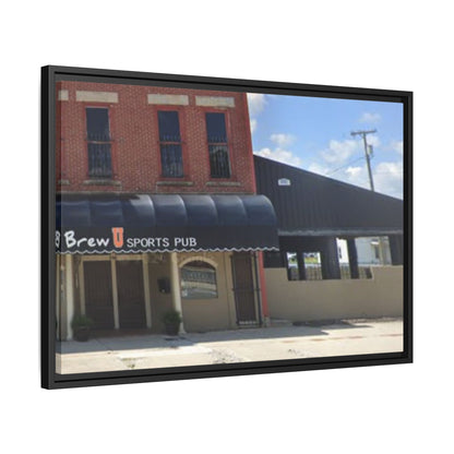 Brew U Framed Matte Canvas Wall Art - Brew Pub Sports Theme