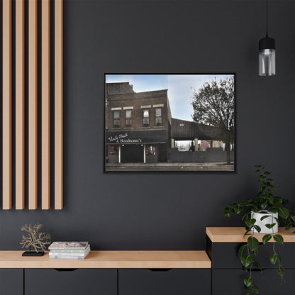 Uncle Buck & Boudreaux’s Framed Matte Canvas Art - Uncle Buck & Boudreaux's Street Scene Decor