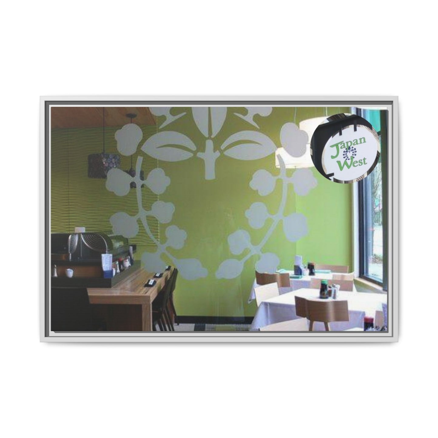 Japan West Findlay O. Modern Botanical Canvas Art - Framed Wall Decor for Dining Spaces