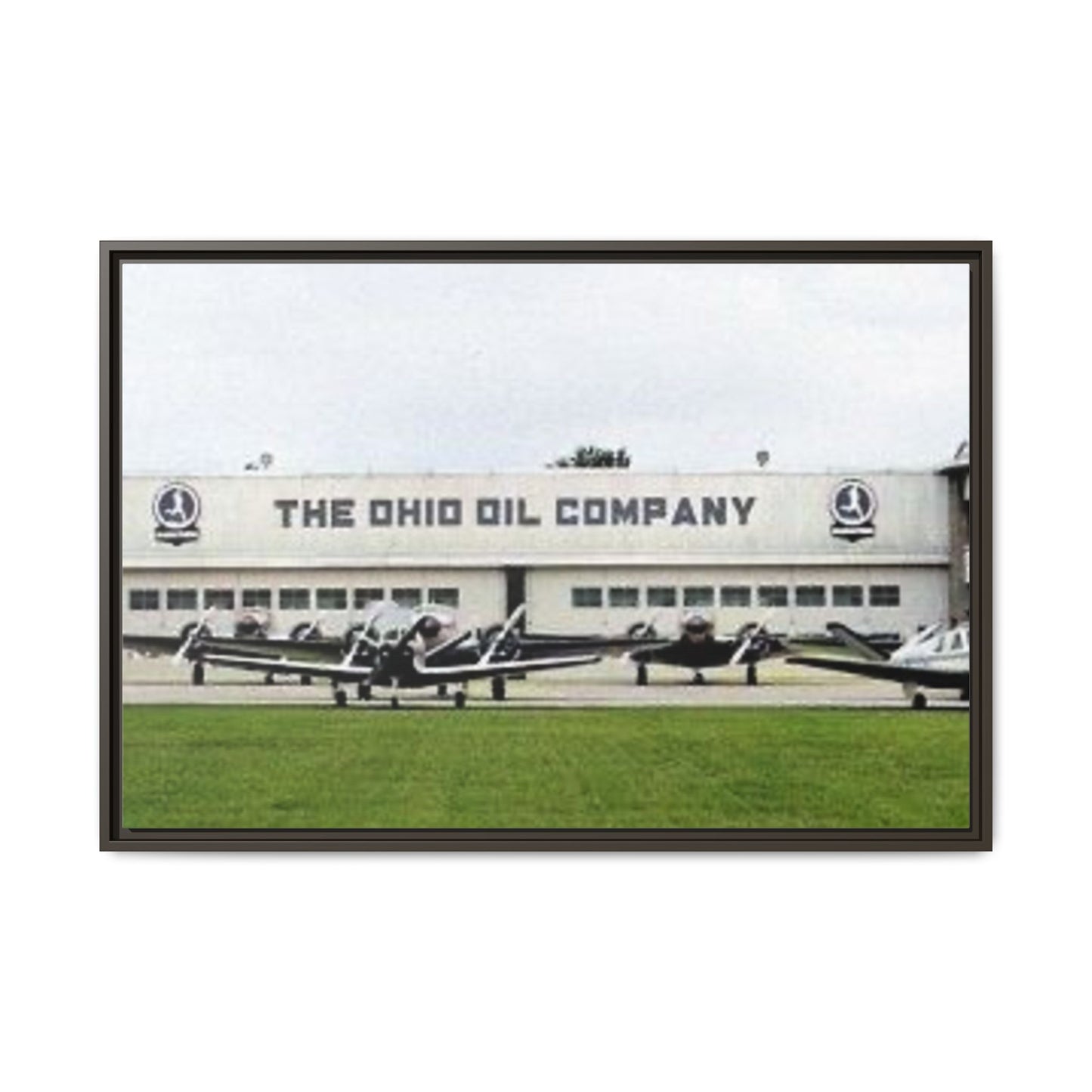 Findlay Airport Vintage Framed Canvas Art - The Ohio Oil Company