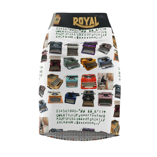 Evans Typewriter Co Women's Pencil Skirt (AOP)