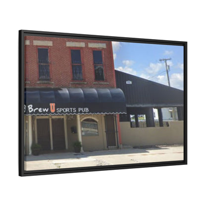 Brew U Framed Matte Canvas Wall Art - Brew Pub Sports Theme