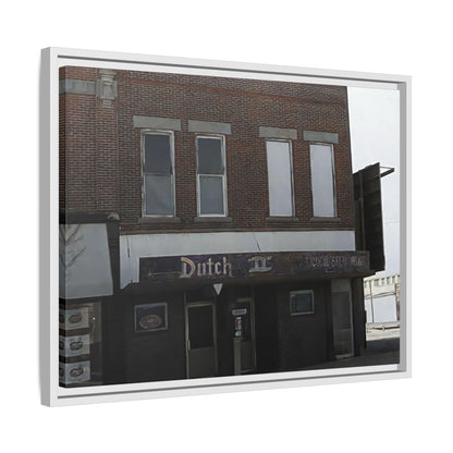 Dutch II Vintage Dutch Bar Framed Canvas Print - Retro Wall Art