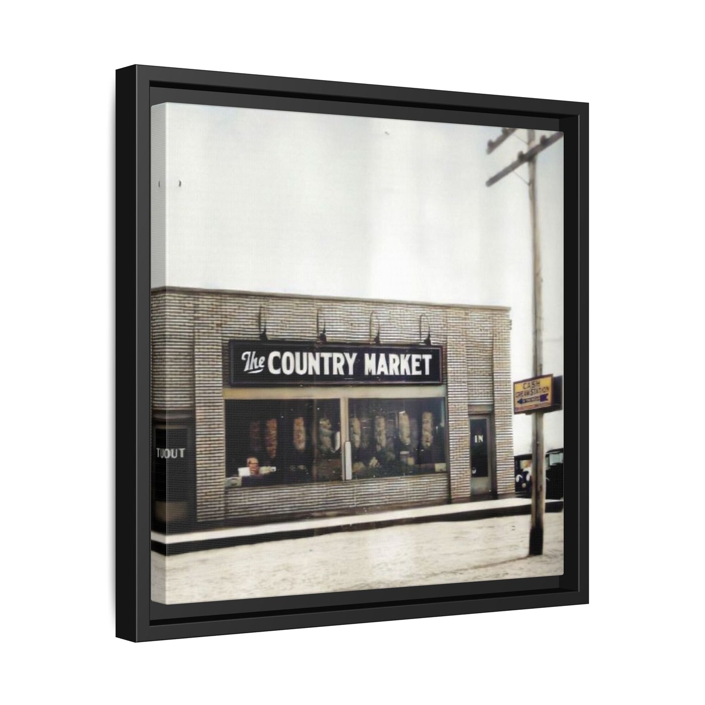 COUNTRY MARKET Findlay’s 224 Vintage Country Market Framed Matte Canvas Art