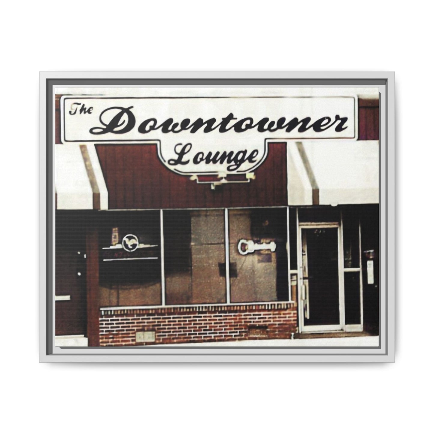 DownTowner Lounge Matte Canvas, Framed (Multi-color)