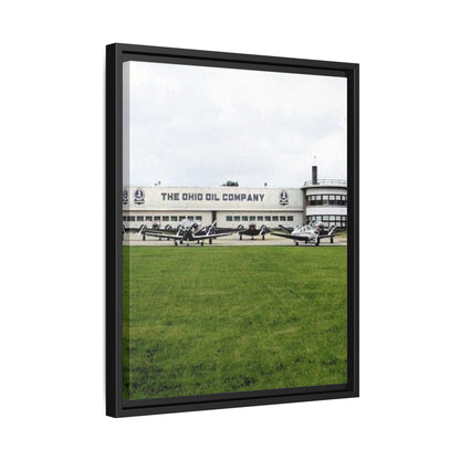 Findlay Airport Vintage Framed Canvas Art - The Ohio Oil Company