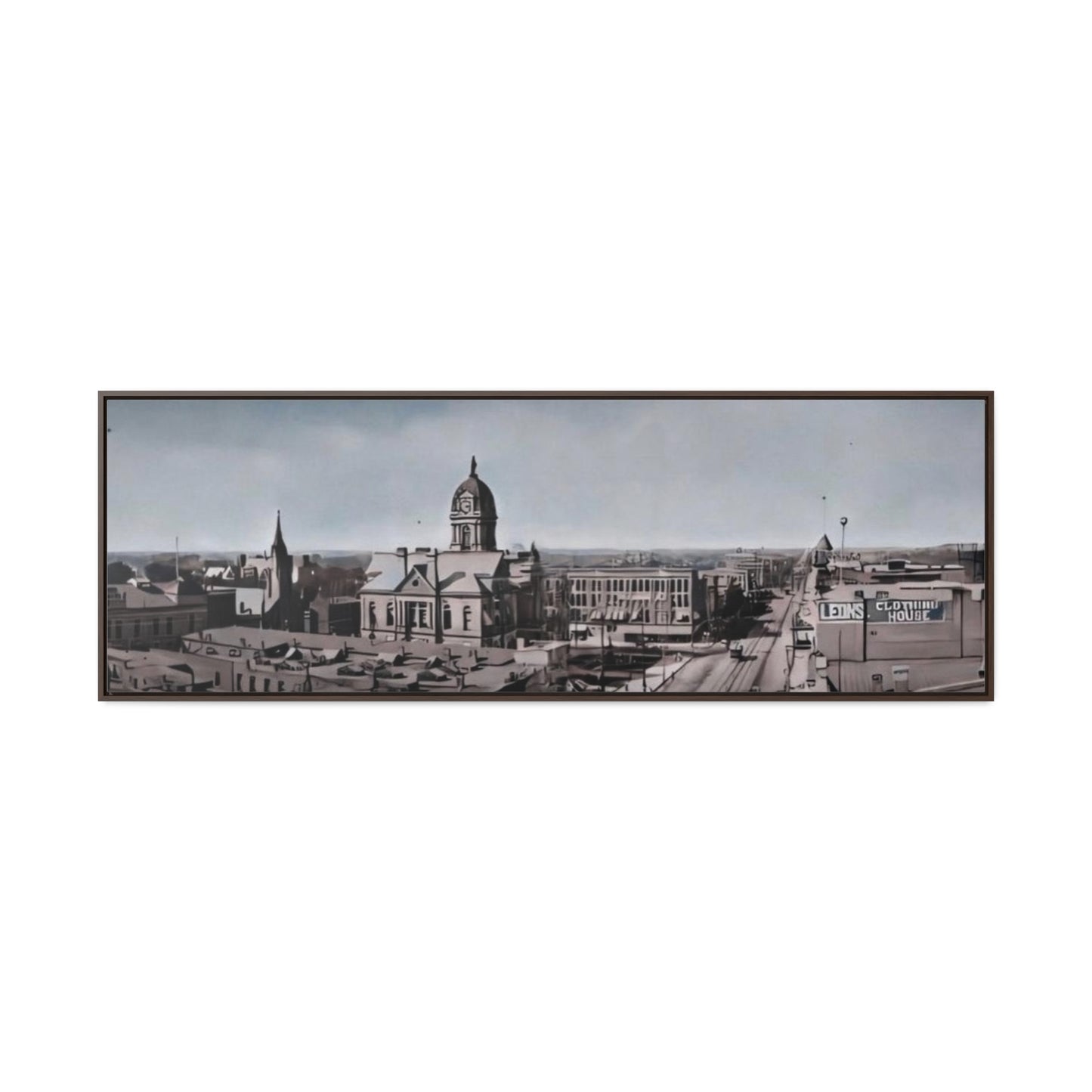 Findlay Ohio Birds-eye view 1906. Gallery Canvas Wraps, Horizontal Frame