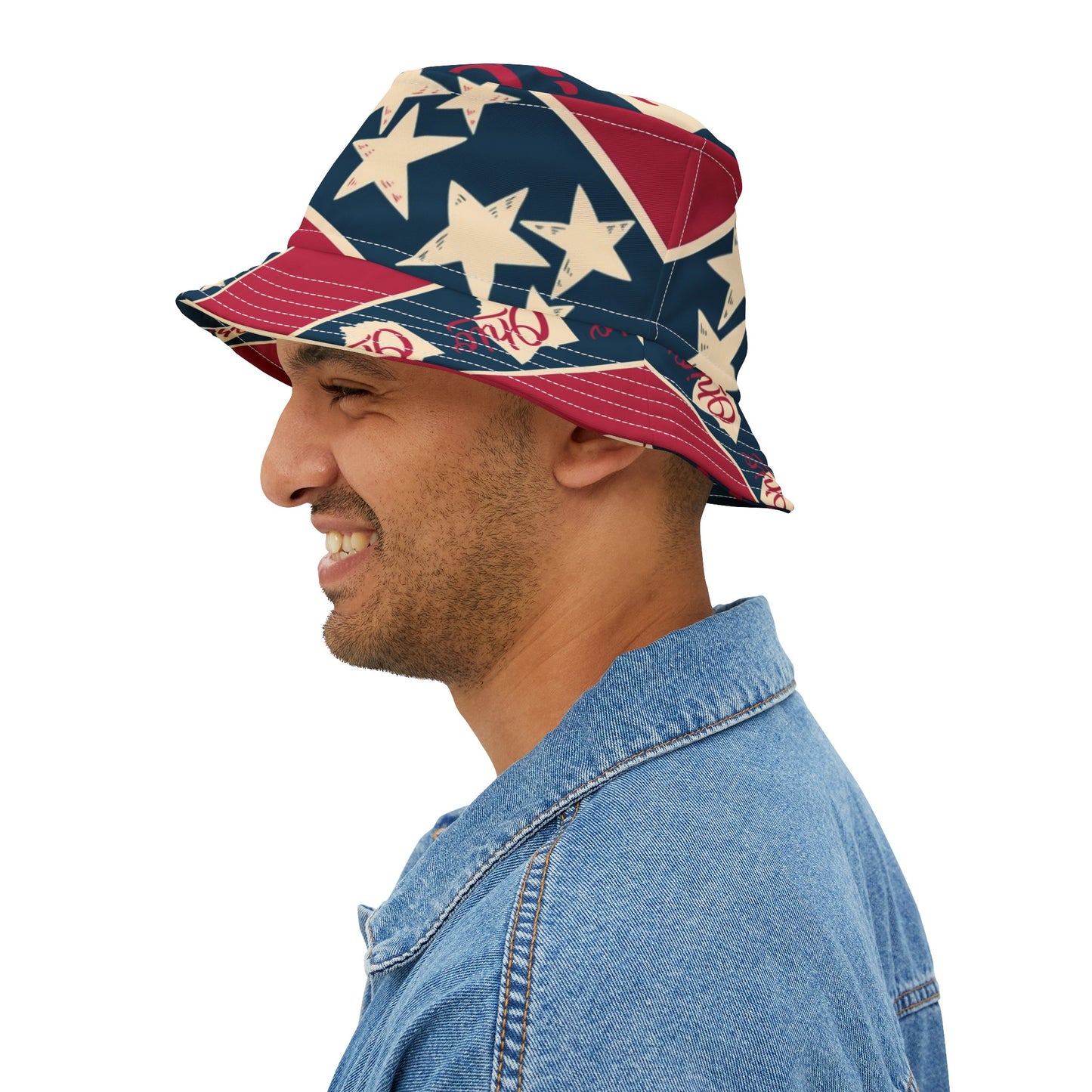 OHIO RED WHITE AND BLUE Bucket Hat (AOP)