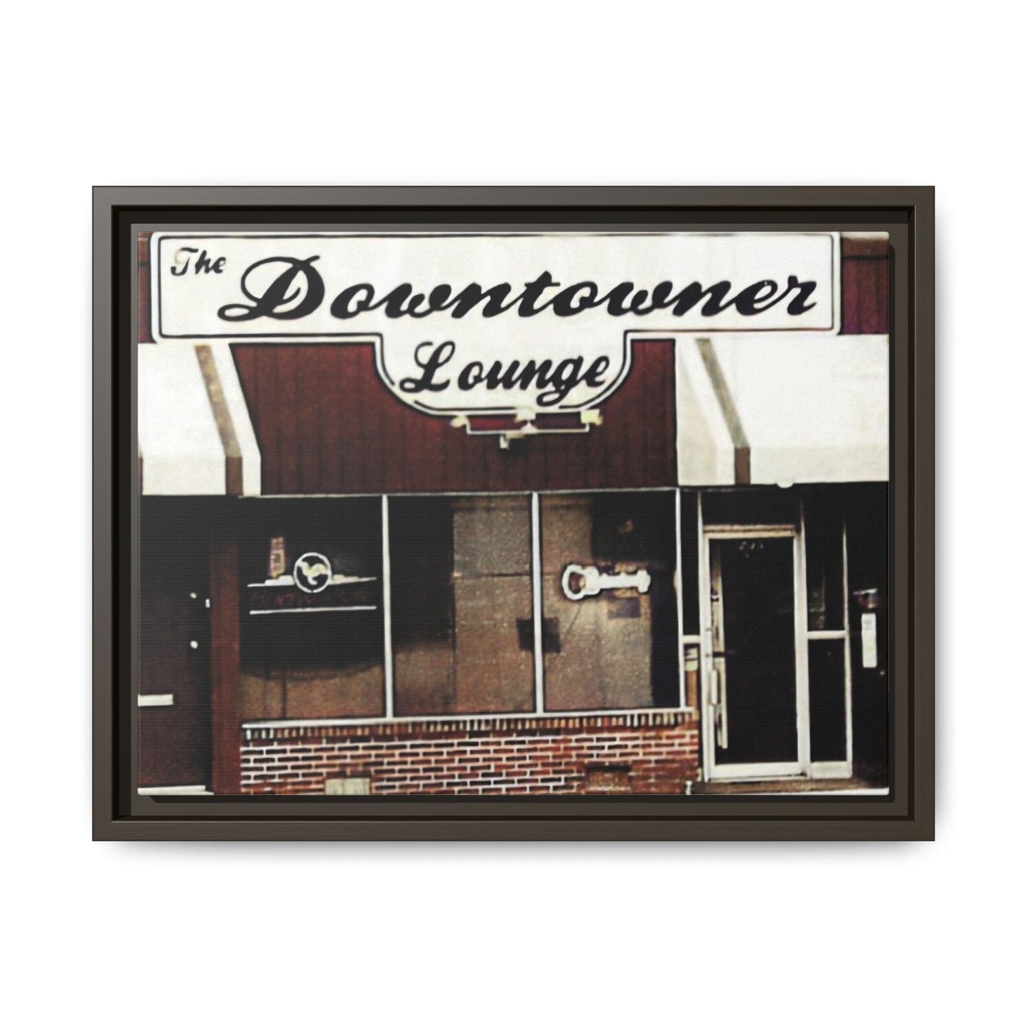 DownTowner Lounge Matte Canvas, Framed (Multi-color)