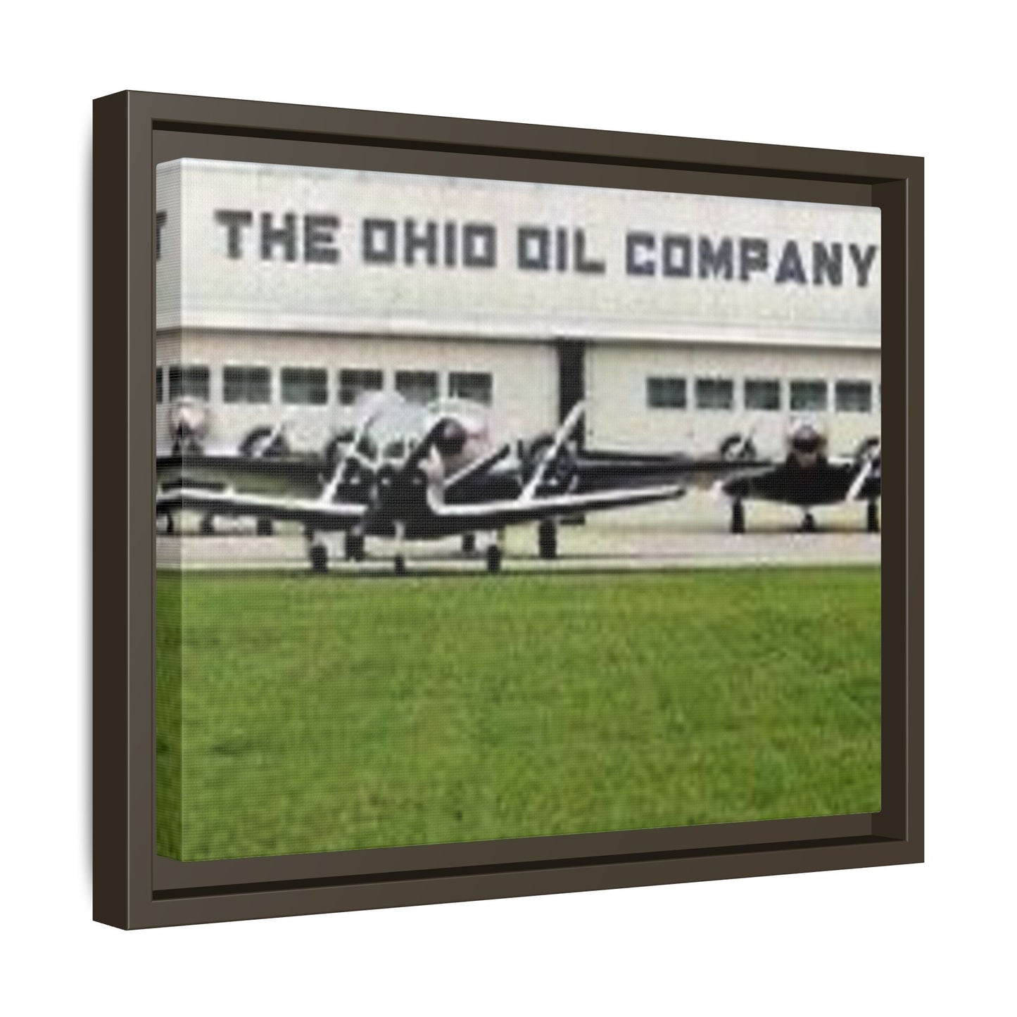 Findlay Airport Vintage Framed Canvas Art - The Ohio Oil Company