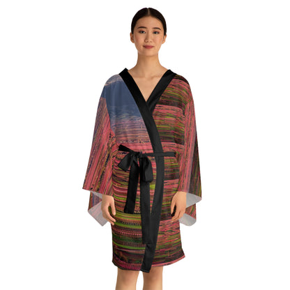 Greek Spring Long Sleeve Kimono Robe (AOP)