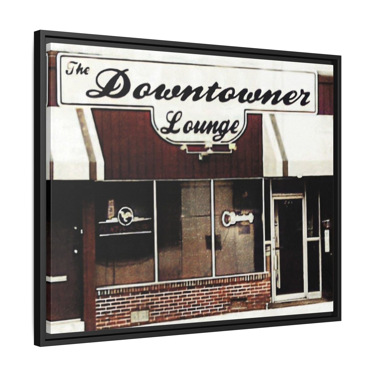 DownTowner Lounge Matte Canvas, Framed (Multi-color)