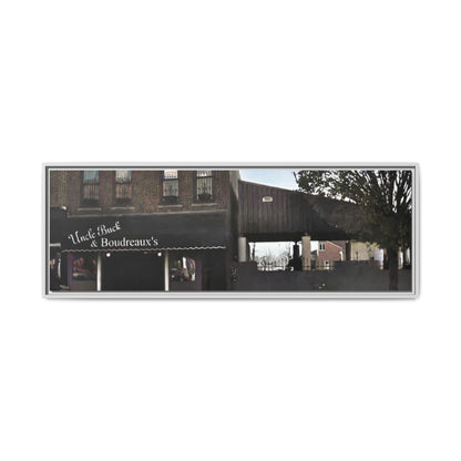 Uncle Buck & Boudreaux’s Framed Matte Canvas Art - Uncle Buck & Boudreaux's Street Scene Decor