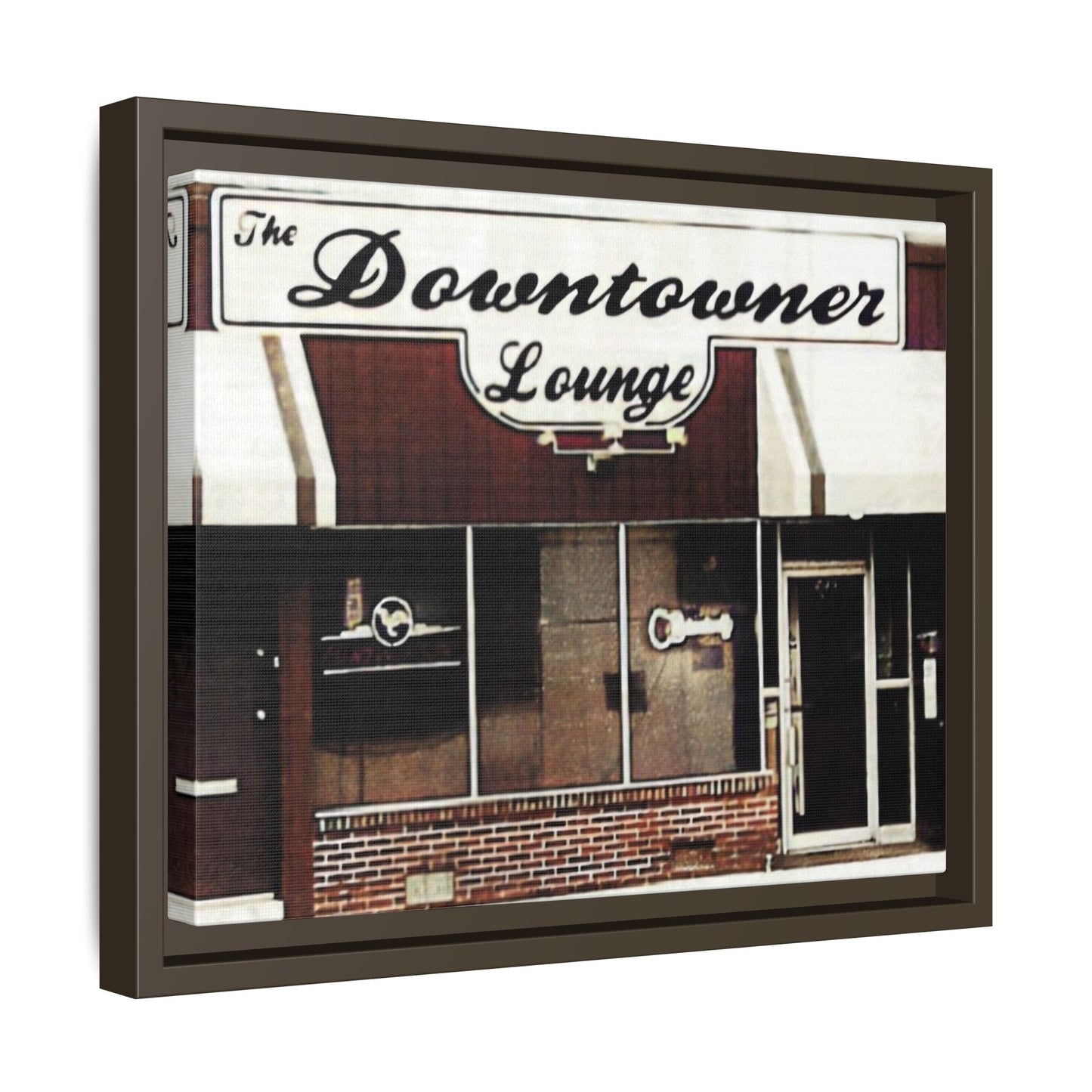 DownTowner Lounge Matte Canvas, Framed (Multi-color)