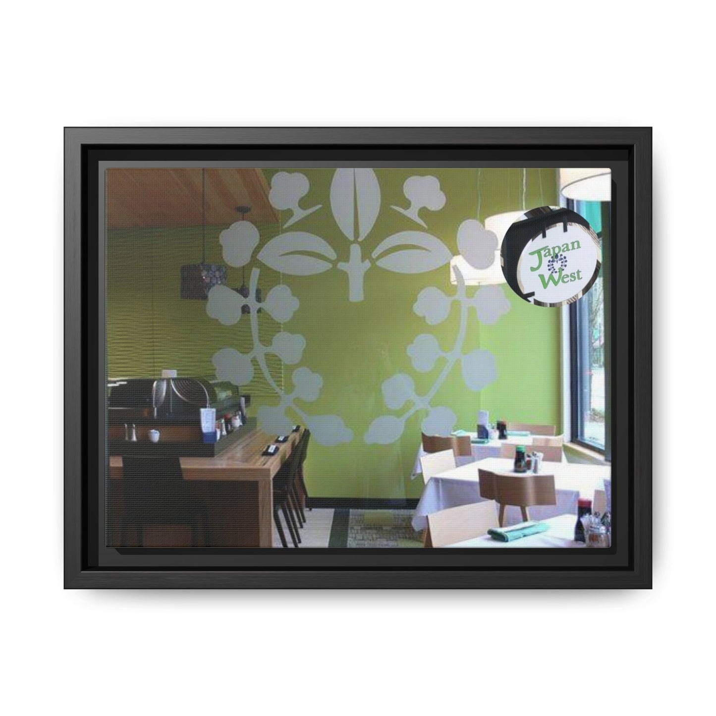 Japan West Findlay O. Modern Botanical Canvas Art - Framed Wall Decor for Dining Spaces