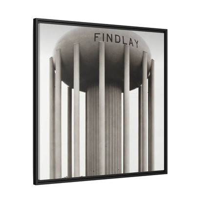 Findlay Water Tower Framed Matte Canvas Wall Art - Findlay Water Tower Photography Print