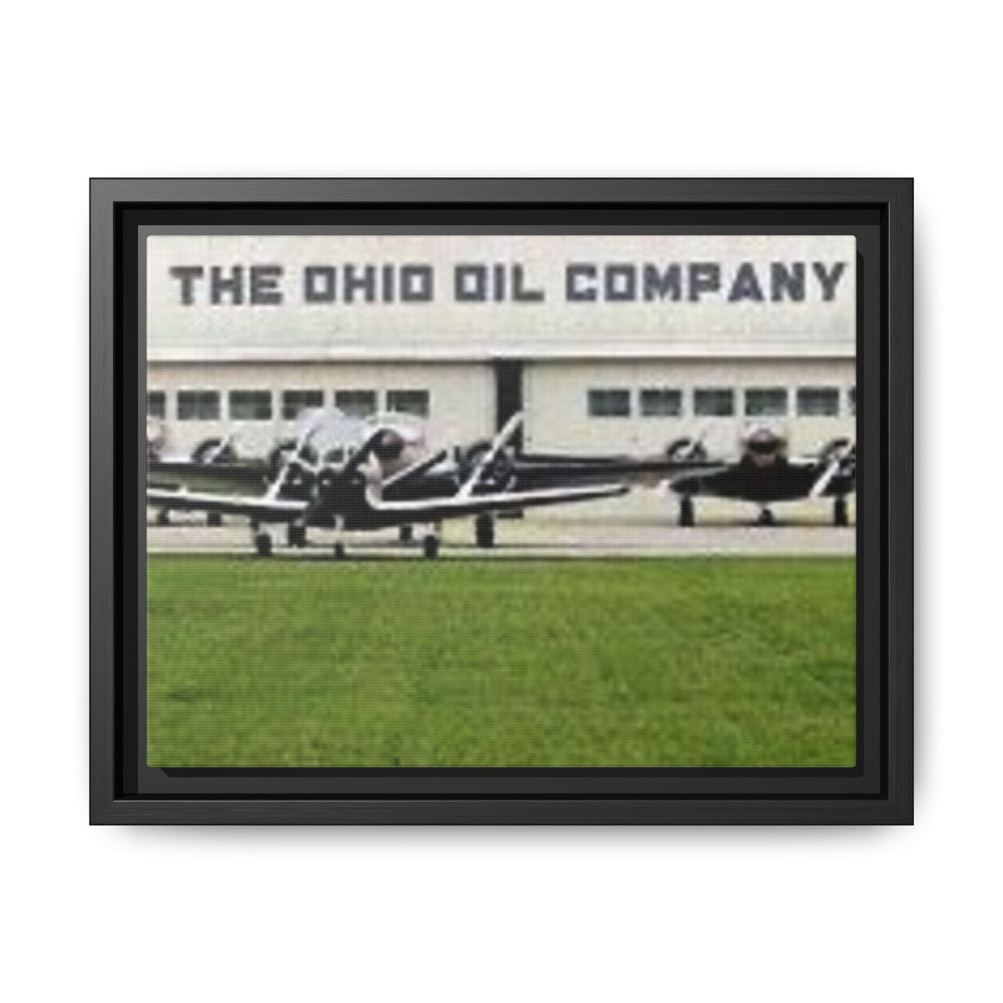 Findlay Airport Vintage Framed Canvas Art - The Ohio Oil Company