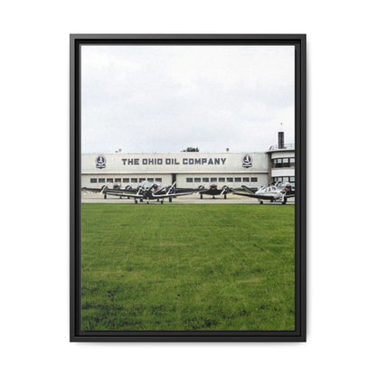 Findlay Airport Vintage Framed Canvas Art - The Ohio Oil Company