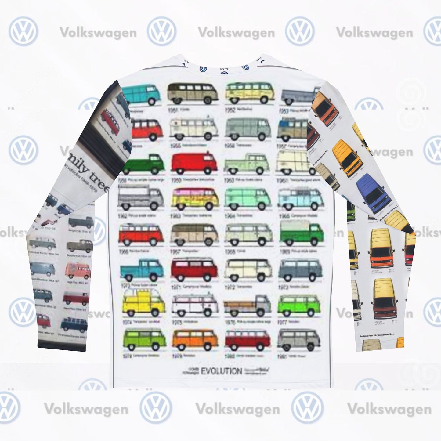 VW FAMILY TREE Men's Long Sleeve Shirt (AOP)