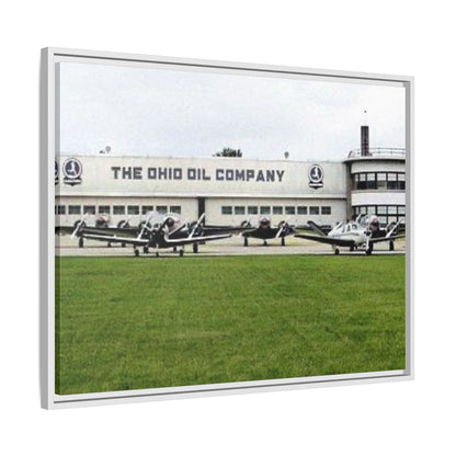 Findlay Airport Vintage Framed Canvas Art - The Ohio Oil Company