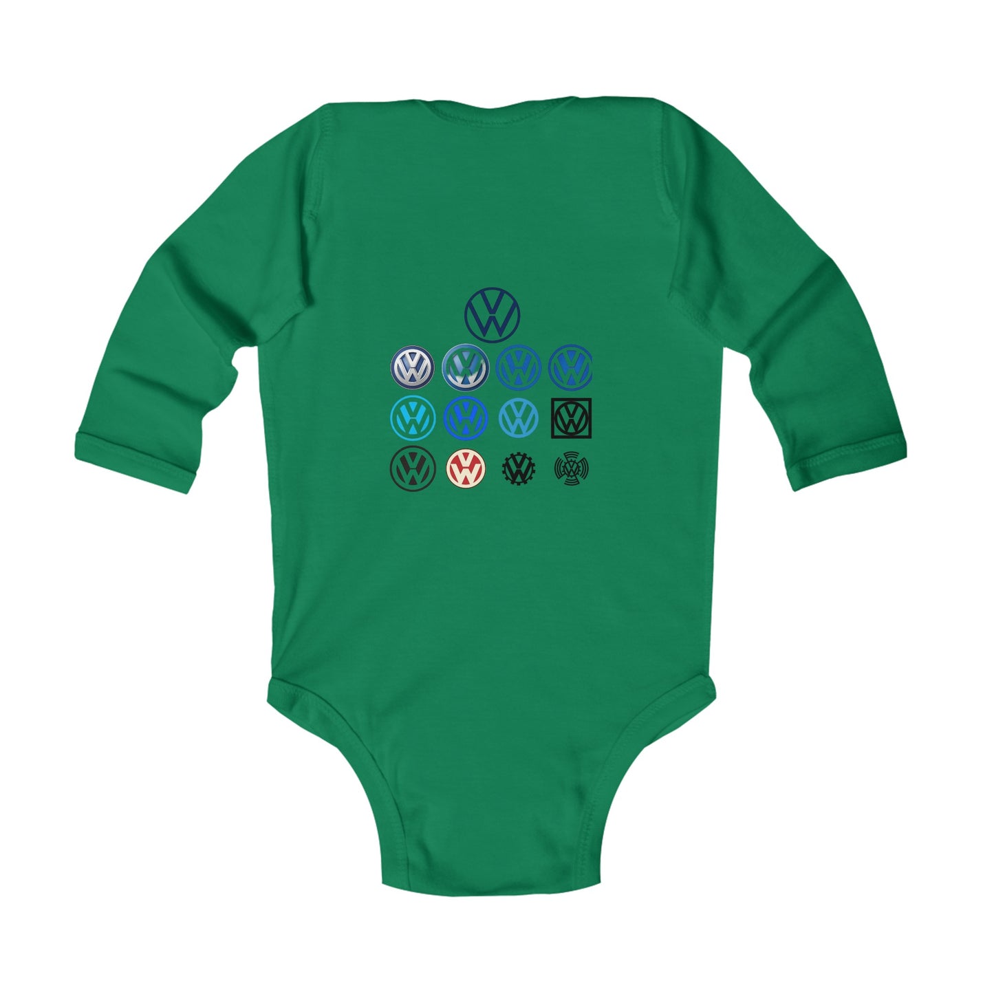 VW Das Auto Logo Evolution Infant Long Sleeve Bodysuit