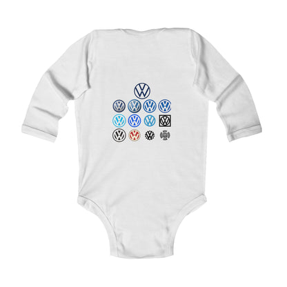 VW Das Auto Logo Evolution Infant Long Sleeve Bodysuit