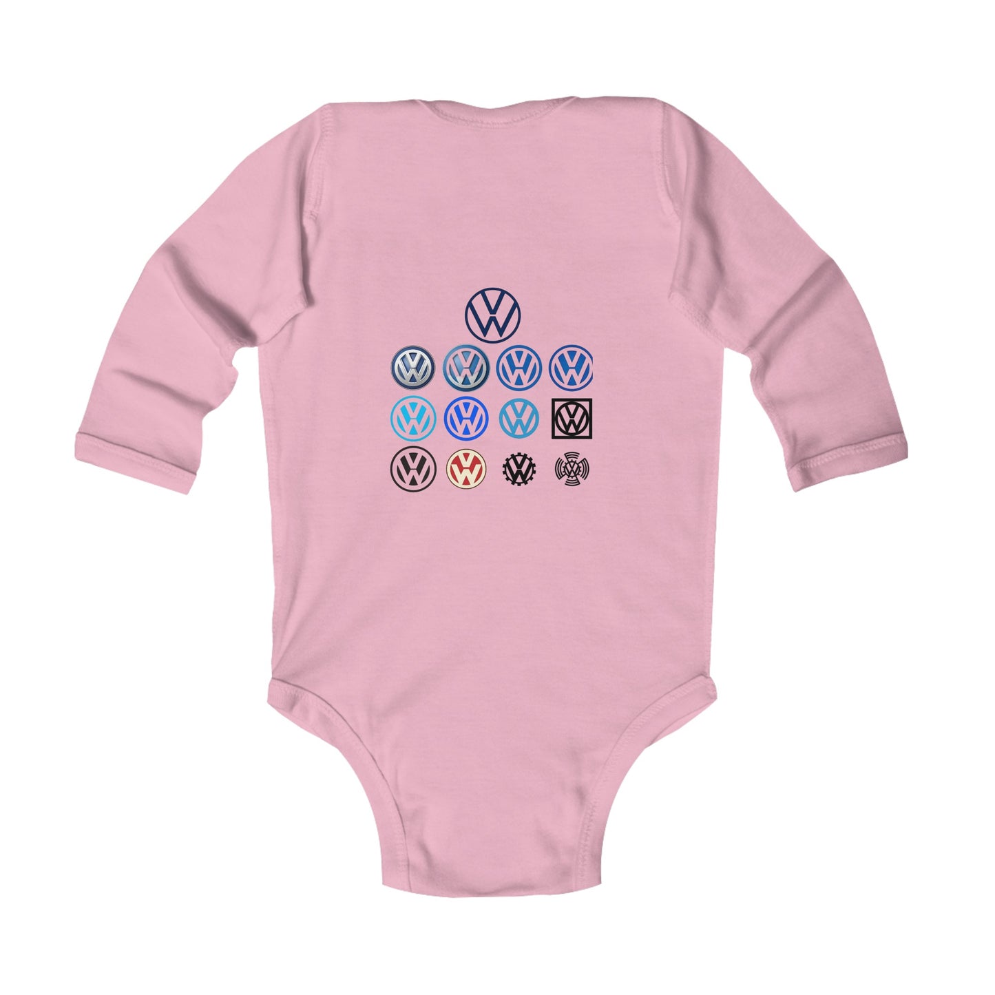 VW Das Auto Logo Evolution Infant Long Sleeve Bodysuit