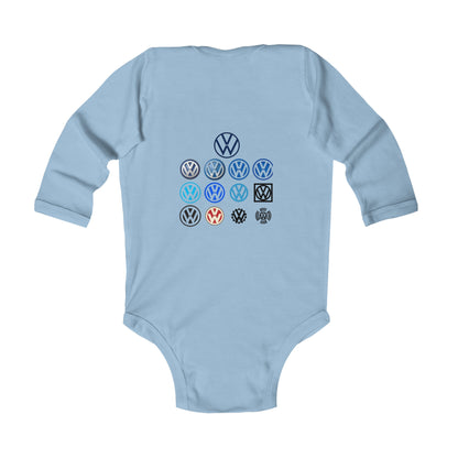 VW Das Auto Logo Evolution Infant Long Sleeve Bodysuit