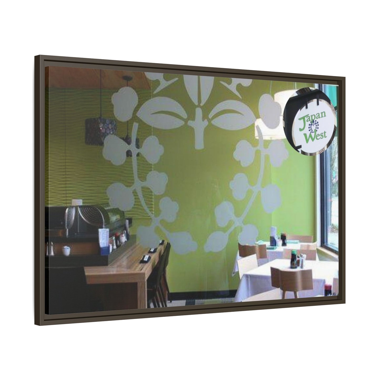 Japan West Findlay O. Modern Botanical Canvas Art - Framed Wall Decor for Dining Spaces