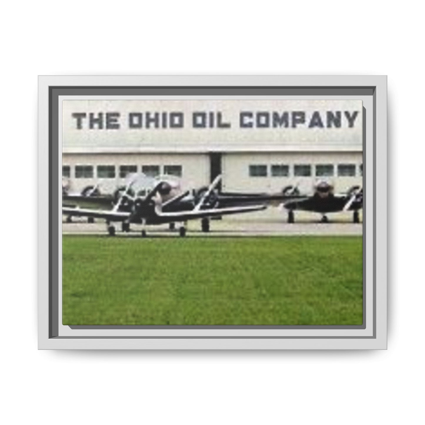 Findlay Airport Vintage Framed Canvas Art - The Ohio Oil Company