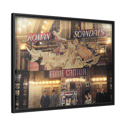 Roman Scandals Royal Theater Vintage Theater Framed Matte Canvas | Eddie Cantor Art