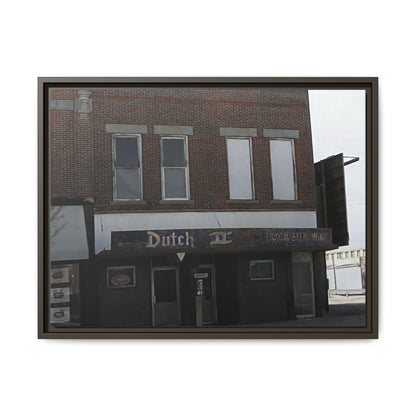 Dutch II Vintage Dutch Bar Framed Canvas Print - Retro Wall Art