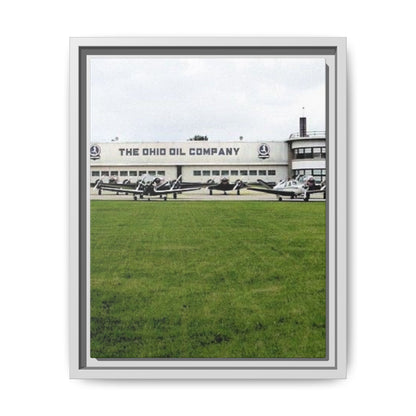 Findlay Airport Vintage Framed Canvas Art - The Ohio Oil Company