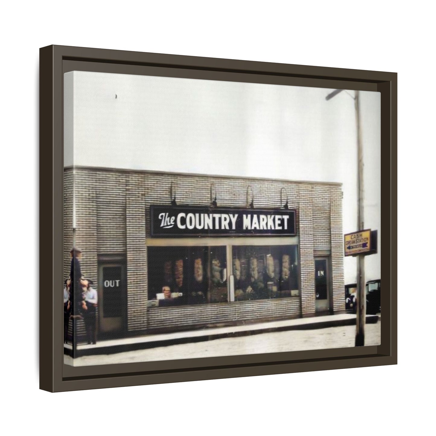 COUNTRY MARKET Findlay’s 224 Vintage Country Market Framed Matte Canvas Art