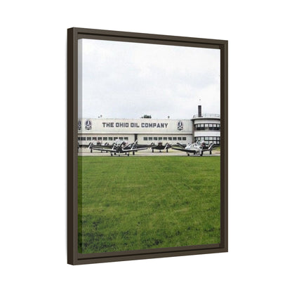 Findlay Airport Vintage Framed Canvas Art - The Ohio Oil Company