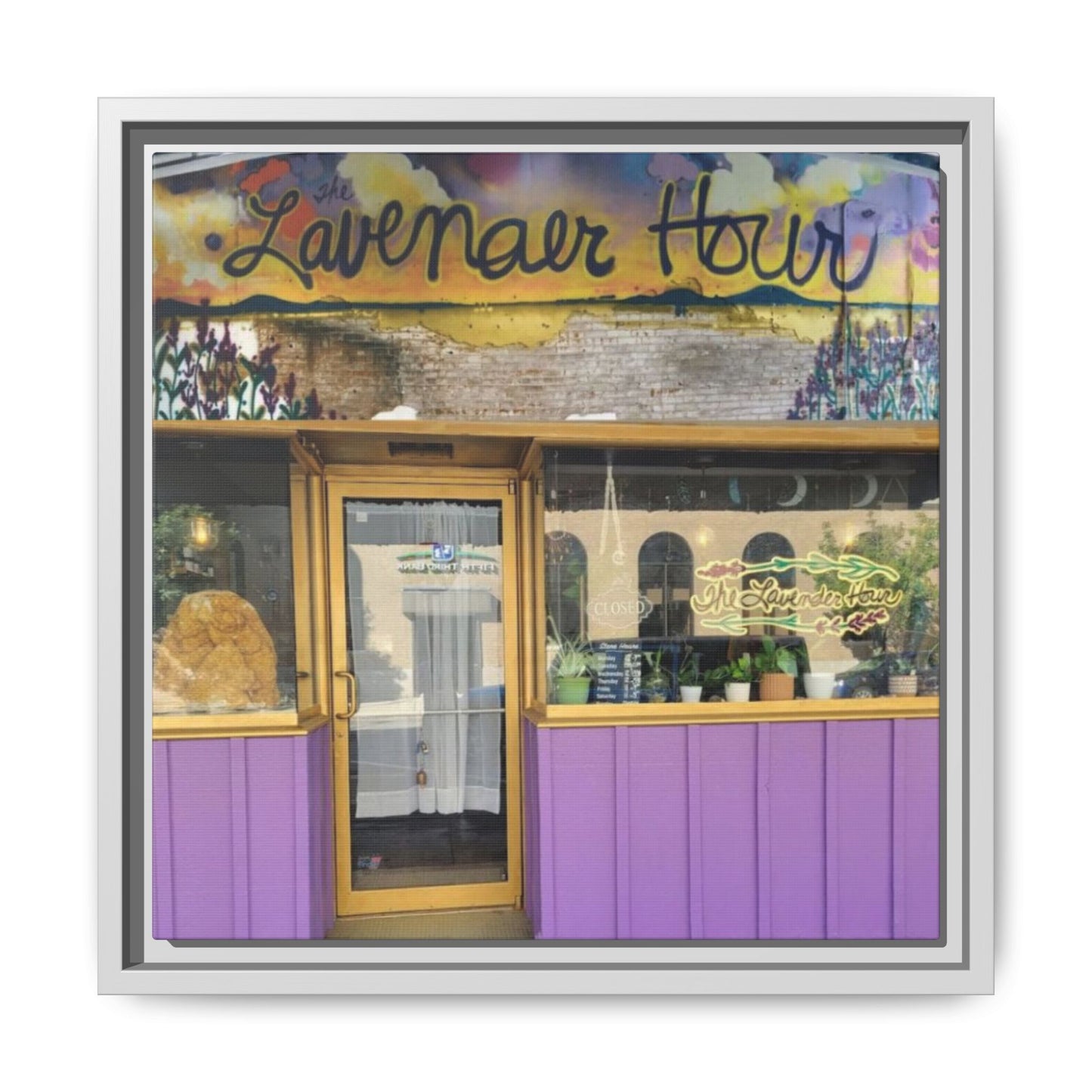 The Lavender Hour Findlay O. Framed Matte Canvas Art - The Lavenear Hour Storefront Decor