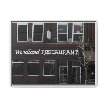 Woodland Restaurant Findlay O. Framed Matte Canvas Print - Woodland Restaurant Art for Home Decor