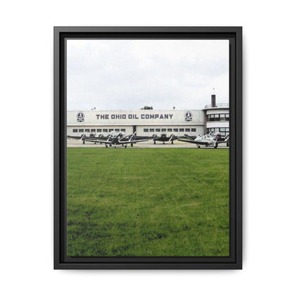 Findlay Airport Vintage Framed Canvas Art - The Ohio Oil Company