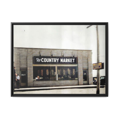 COUNTRY MARKET Findlay’s 224 Vintage Country Market Framed Matte Canvas Art